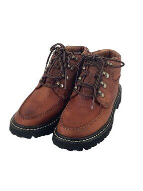 Ariat Boots Womens 6.5 B Brown Leather Moc Toe Hiking Work Wear Lace Up 17720